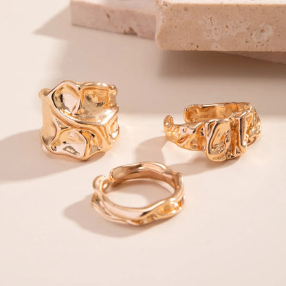 Exaggerated Punk Irregular Ring Set