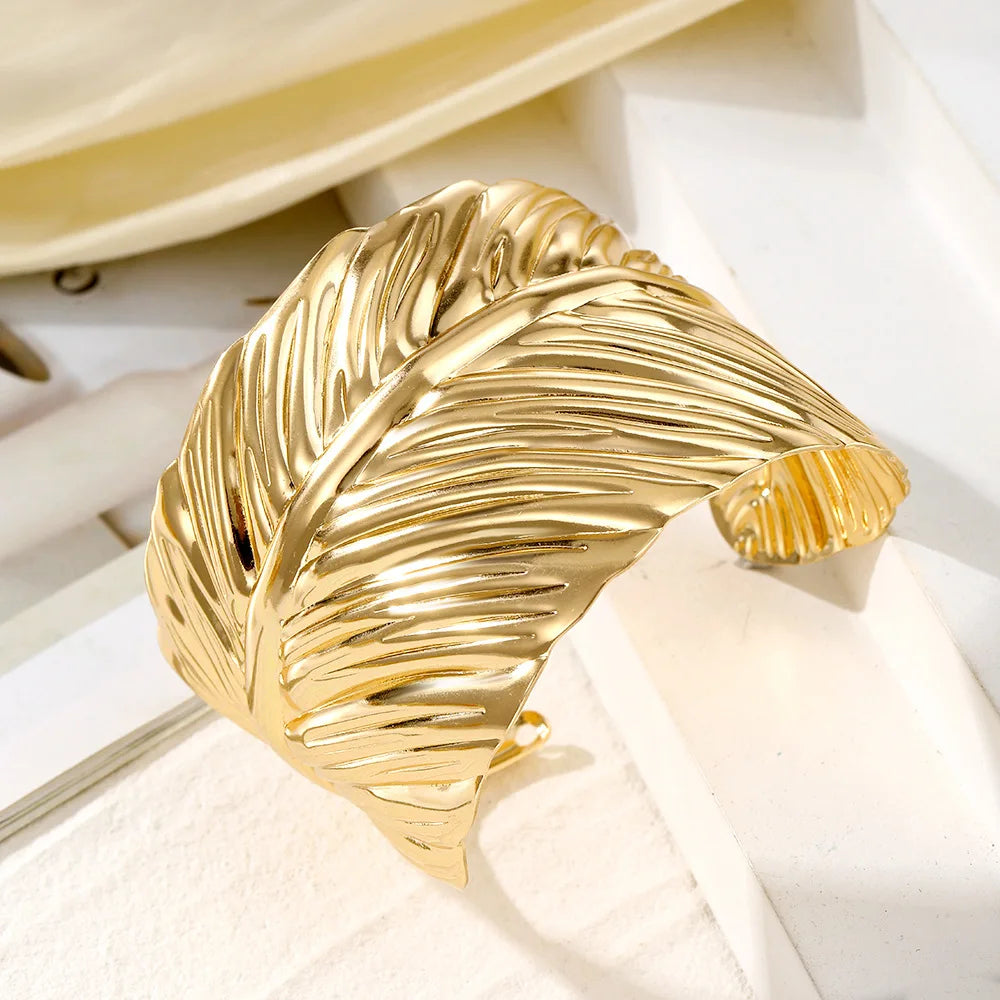 Leaf Cuff Bangle