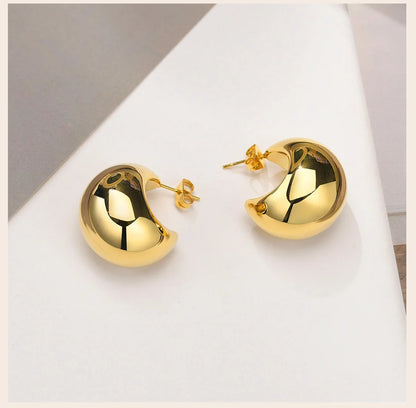 Chunky Geometric Hoop Earrings