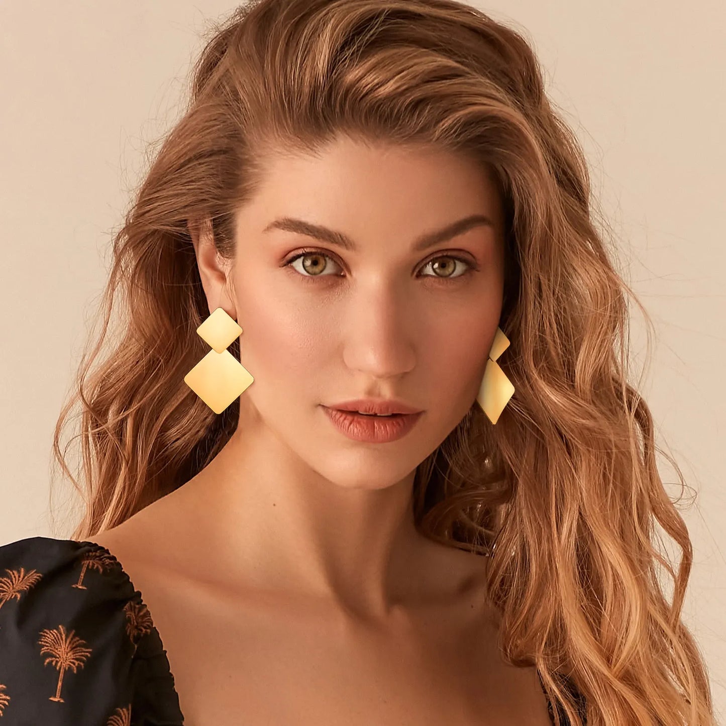 Geometric Drop Dangle Earrings