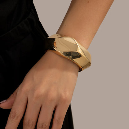 Exaggerated Chunk Cuff Bangle