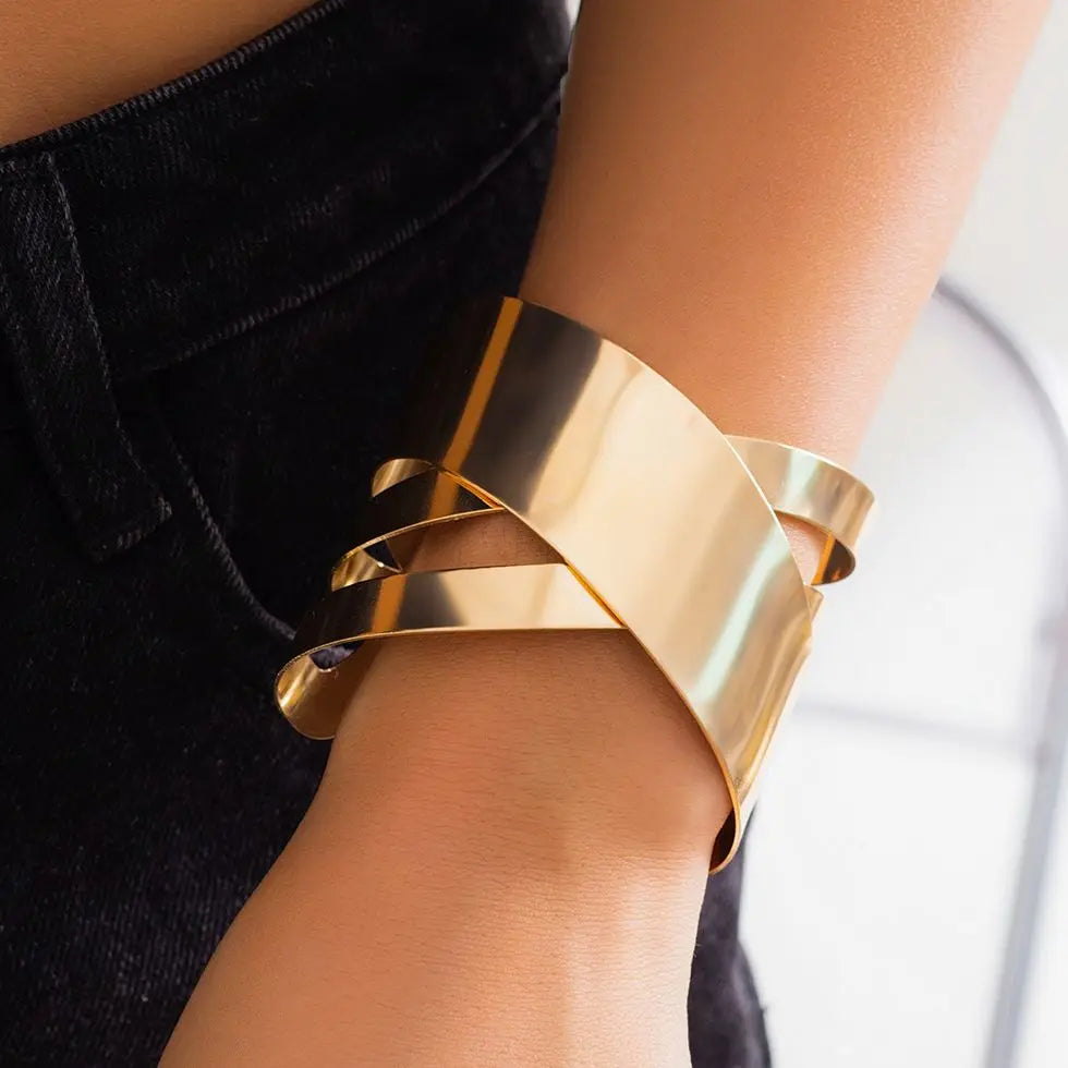 Irregular Hollow Cuff Bracelet