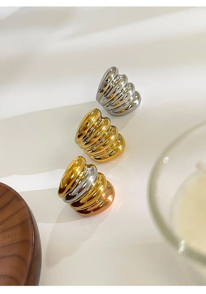 Chunky Multi-Layer Dome Ring