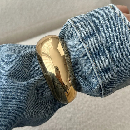 Bold Sculptural Cuff Bangle