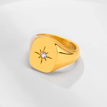 Star Signet Ring