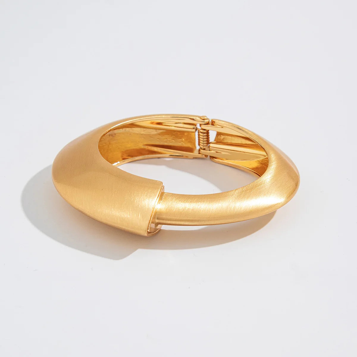 Matte Metal Wide Cuff Bracelet