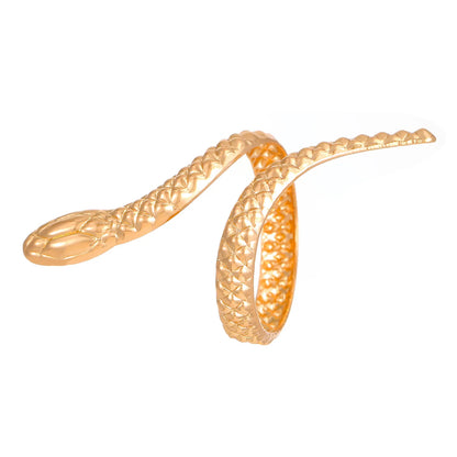 Sculpted Snake Grip Cuff Bangle