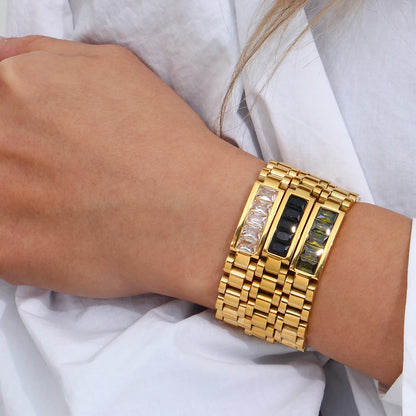 Elegant High-Resilience CZ Chain Bracelet
