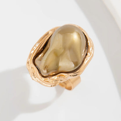 Baroque Irregular Pearl Ring Set