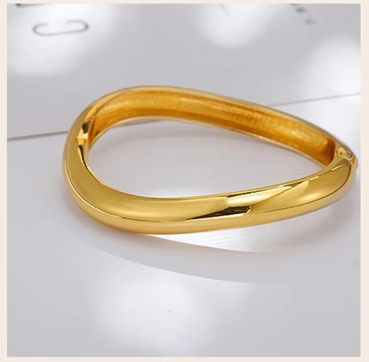 Wave Open Cuff Bangle