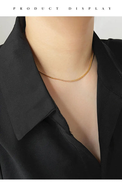 Elegant Zircon Tennis Chain Necklace