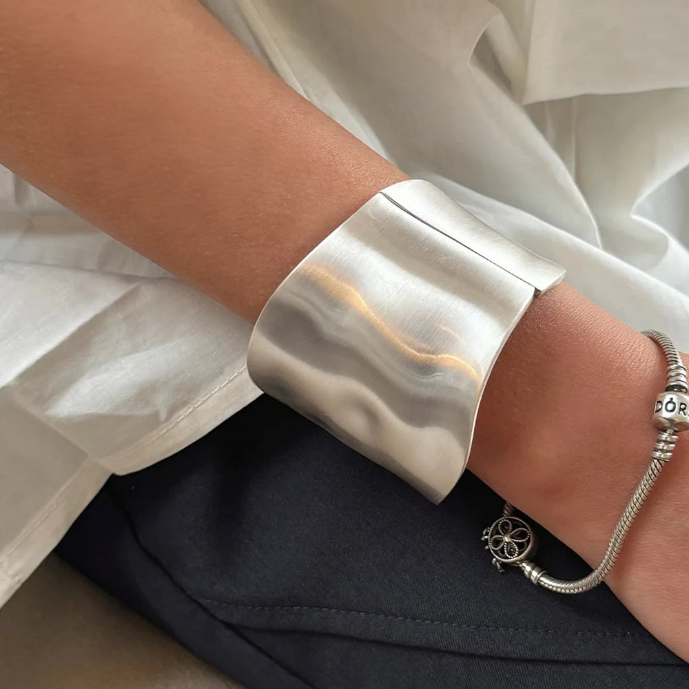 Bold Asymmetric Metal Bangle