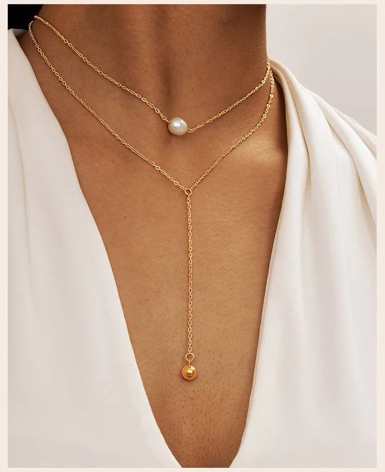 Layered Lariat Necklace