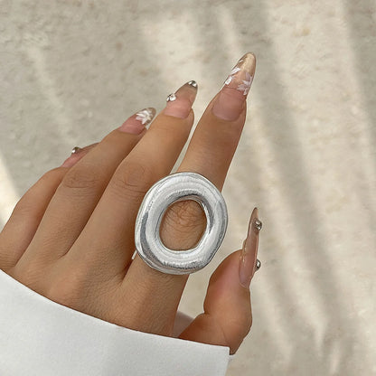Bold Irregular Metal Statement Ring
