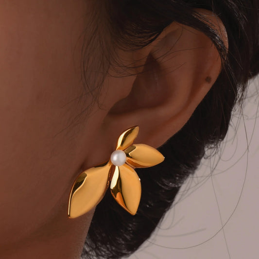 4 Leaf Stud Earrings