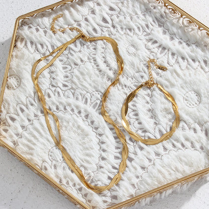 Modern Minimalist Chain Jewelry Set