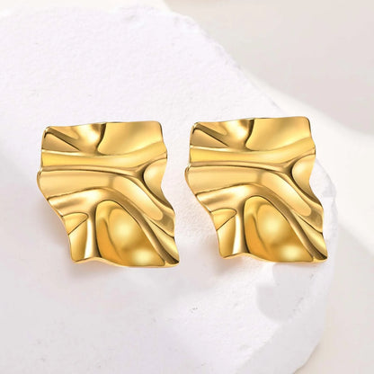 Corrugated Drop Earrings