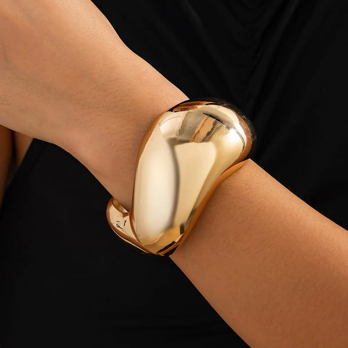 Bold Sculptural Cuff Bangle
