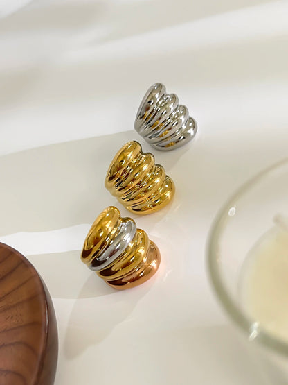 Chunky Multi-Layer Dome Ring
