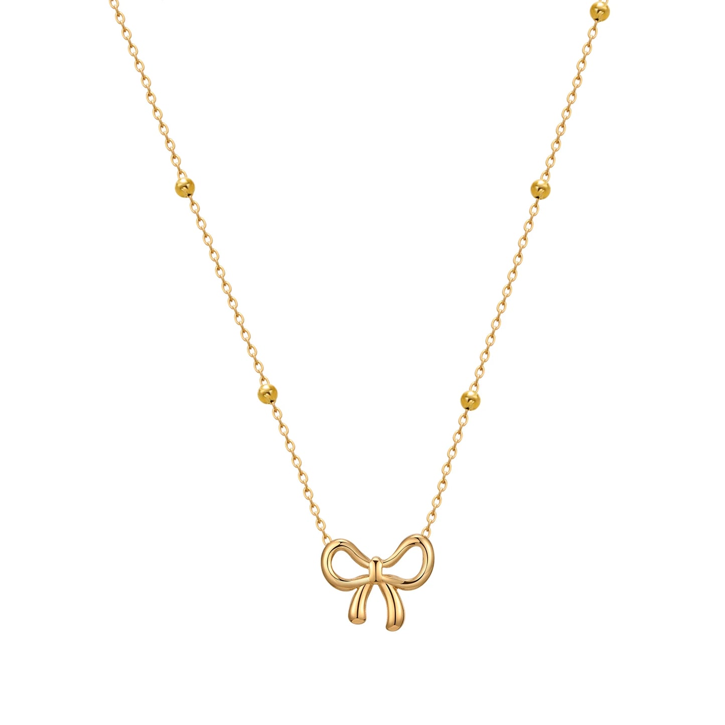 Bow Pendant Necklace