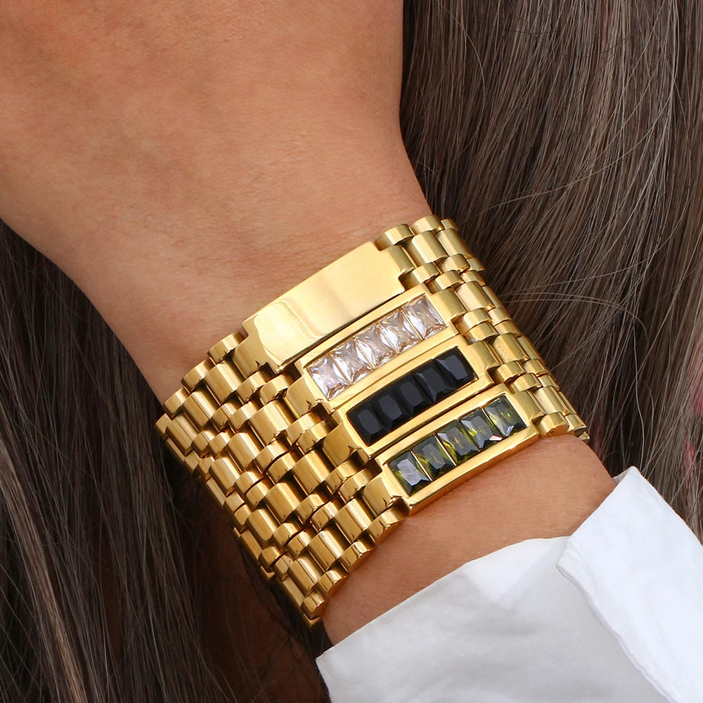 Elegant High-Resilience CZ Chain Bracelet