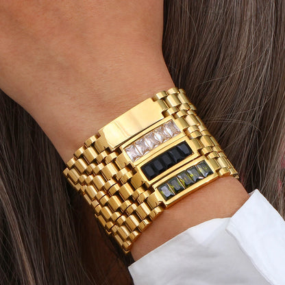 Elegant High-Resilience CZ Chain Bracelet