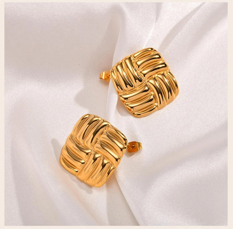 Statement Chunk Stud Earrings
