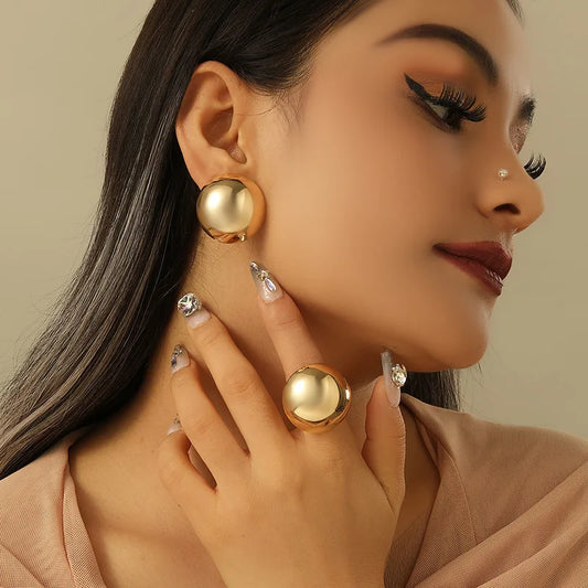 Chunky Water Drop Earrings