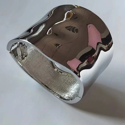 Bold Asymmetric Metal Bangle