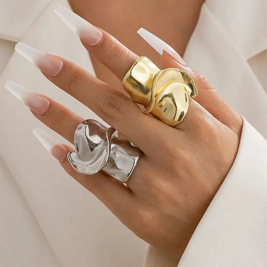 Bold Geometric Statement Ring