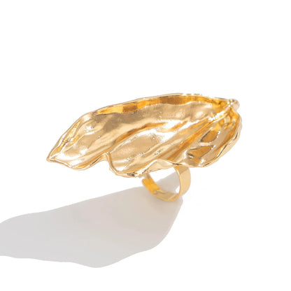 Exaggerated Irregular Metal Ring
