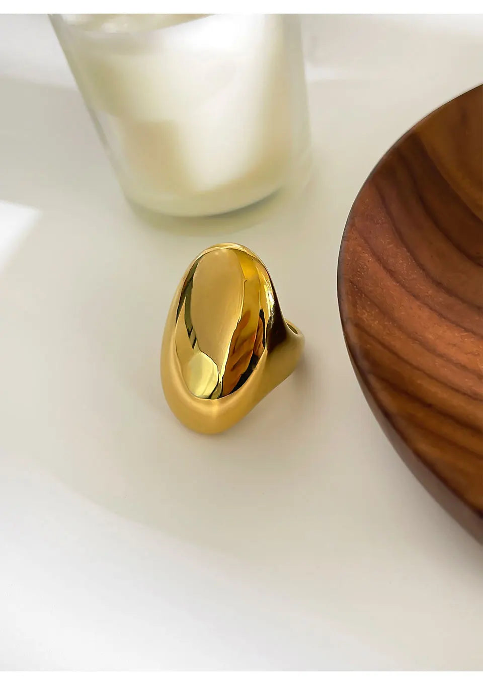 Neo-Gothic High-Polish Dome Ring