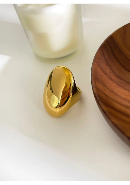 Neo-Gothic High-Polish Dome Ring