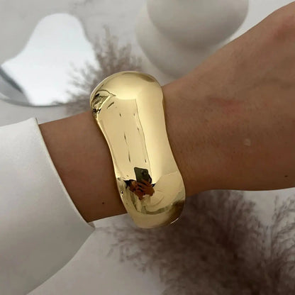 Bold Geometric Cuff Bangle