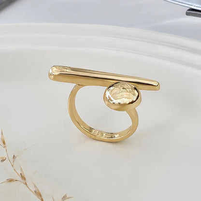 Minimalist Geometric Knuckle Ring