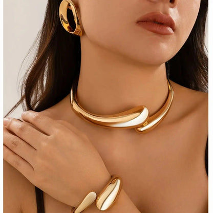 Geometric Water Drop Jewelry Set