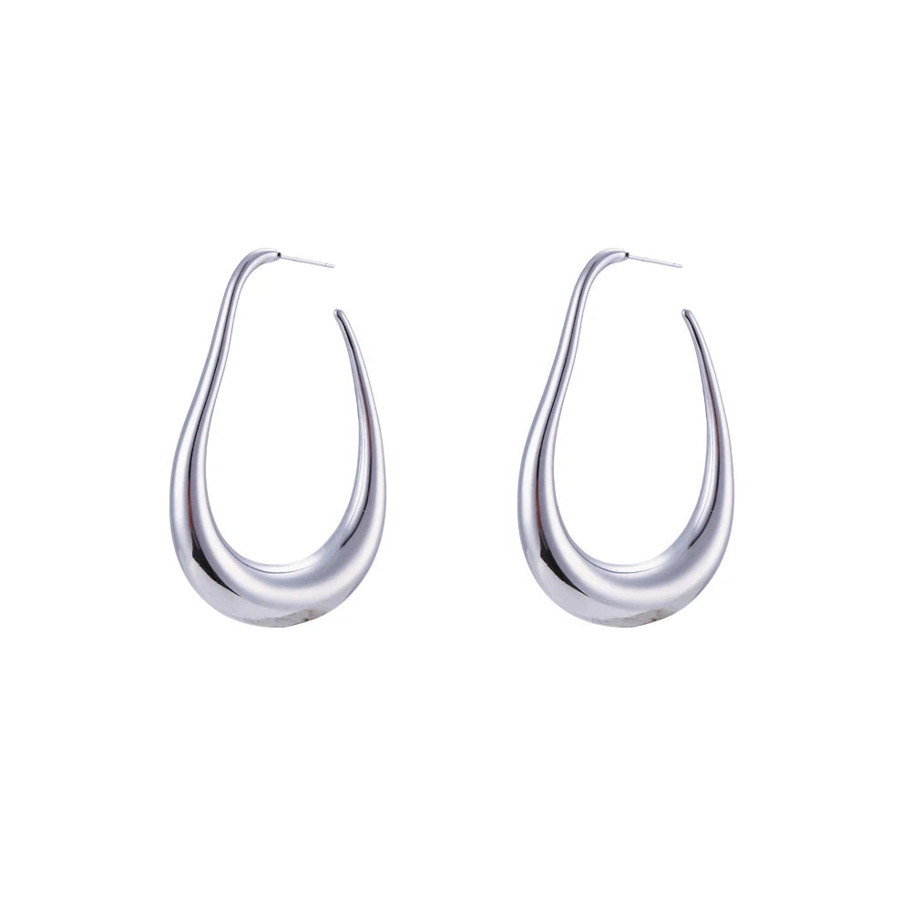 Large Geometric Hoop Earrings