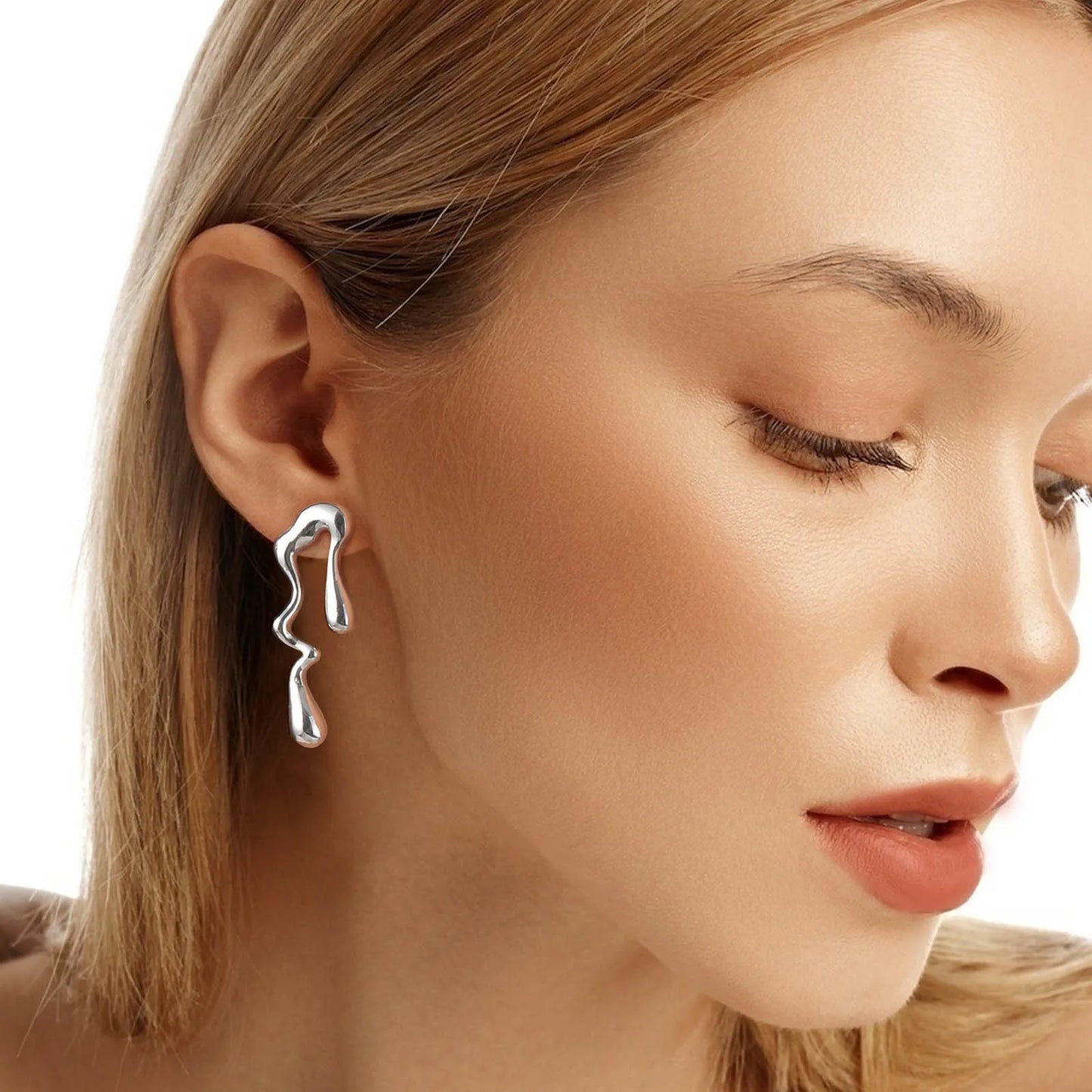 Melting Liquid Statement Earrings