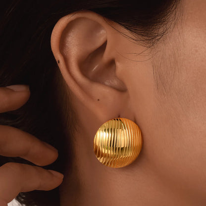 Statement Chunk Stud Earrings