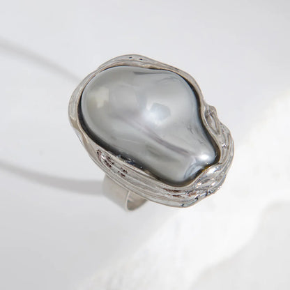 Baroque Irregular Pearl Ring Set