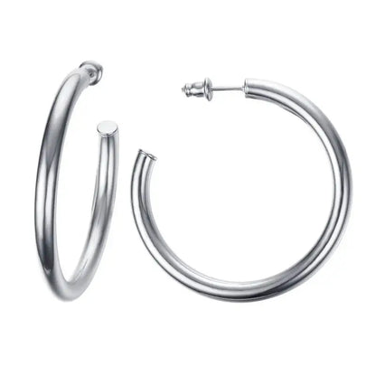 Semi Open Hoop Earrings