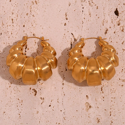 Classic Croissant Hoop Earrings