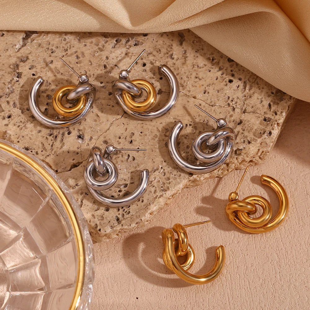 Irregular Statement Drop Earrings