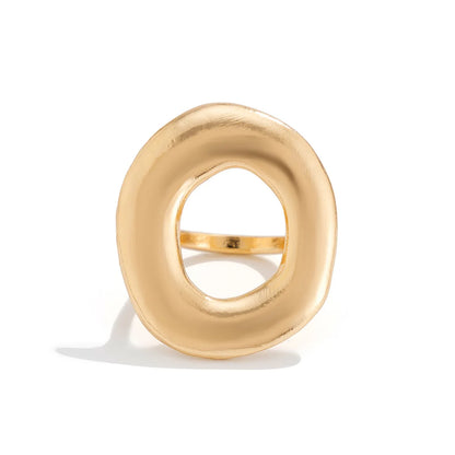 Bold Irregular Metal Statement Ring