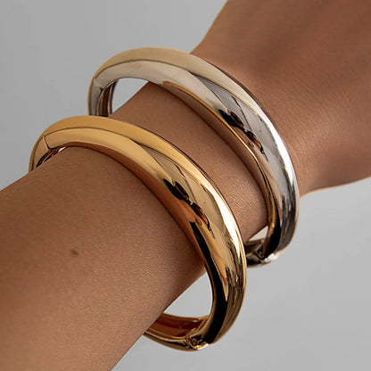 Statement Wide Cuff Metal Bangle