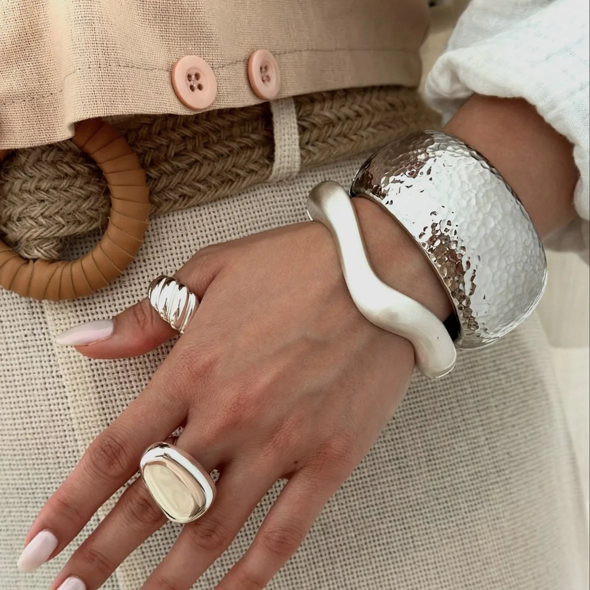 Roman-Inspired Statement Bangle