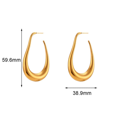Large Geometric Hoop Earrings