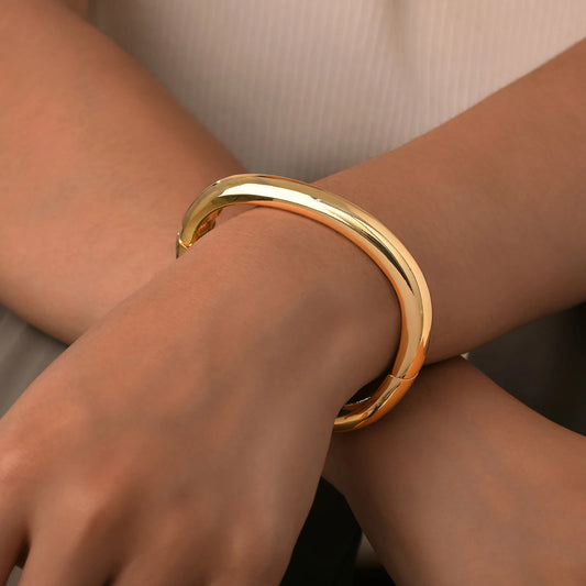 Wave Open Cuff Bangle