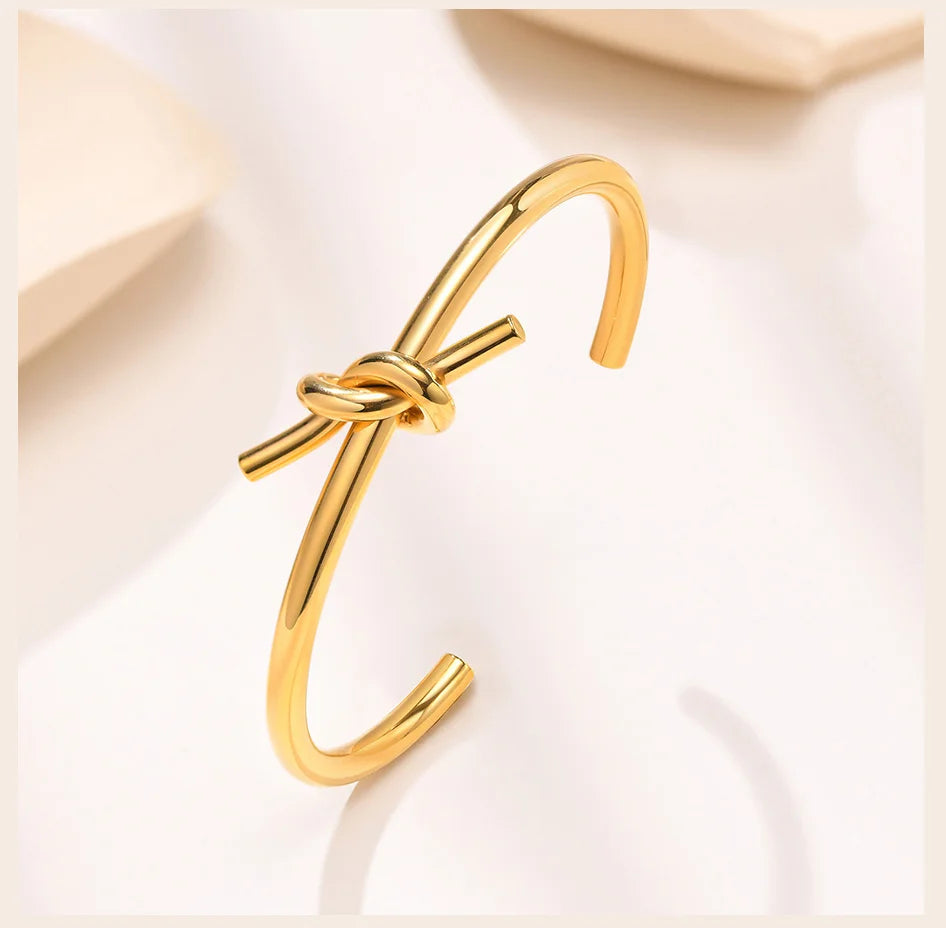 Knotted Cuff Bracelet