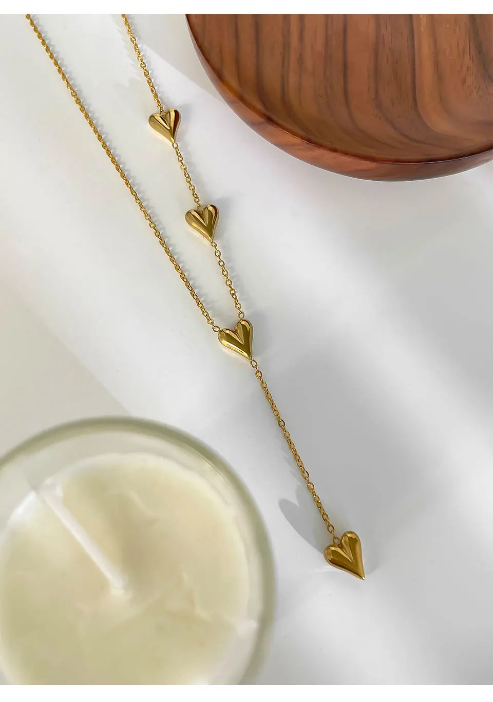 Tone Tassel Heart Pendant Necklace